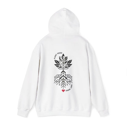 Plant peace, Grow love Hoodie
