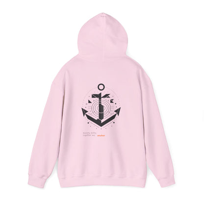 Anxiety drifts, together we anchor Hoodie