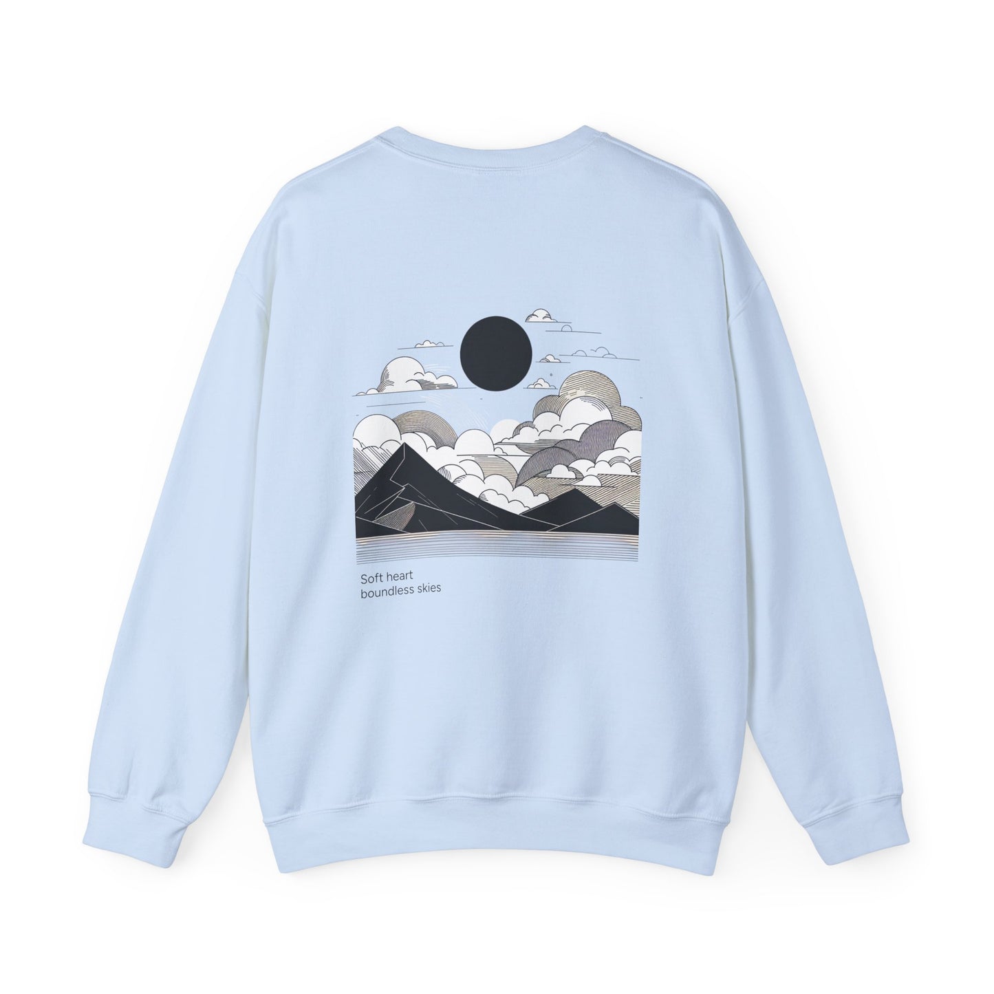 Soft heart, boundless skies. Sweat à col rond 