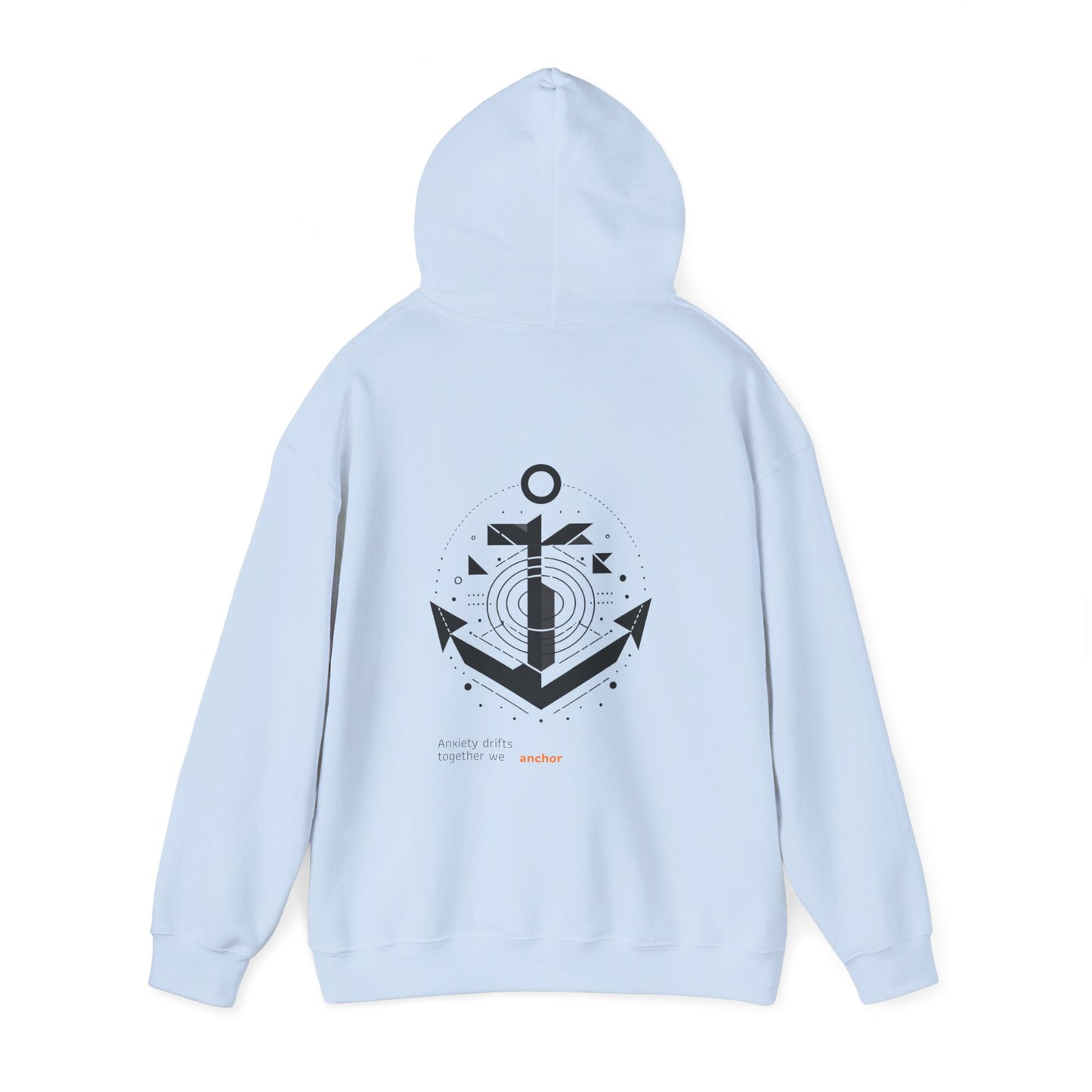 Anxiety drifts, together we anchor Hoodie