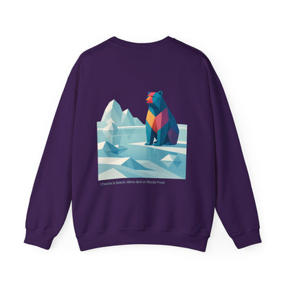 Cherche la beauté. Même dans un Monde Froid Crewneck