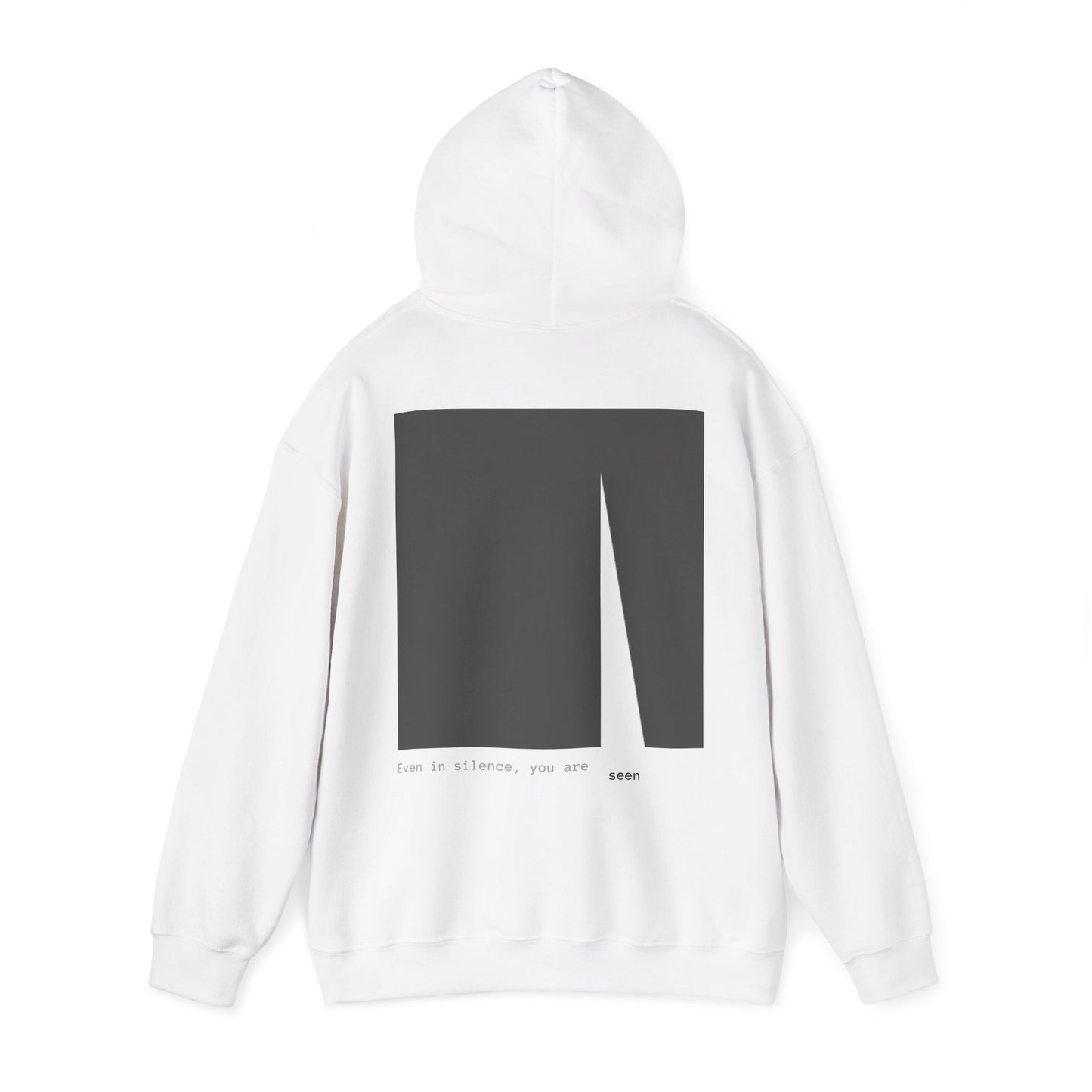 Even in Silence, you are seen Hoodie. Illustration by Moby Obscura