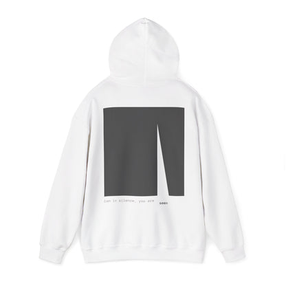 Even in Silence, you are seen Hoodie. Illustration by Moby Obscura