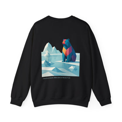 Cherche la beauté. Même dans un Monde Froid Crewneck