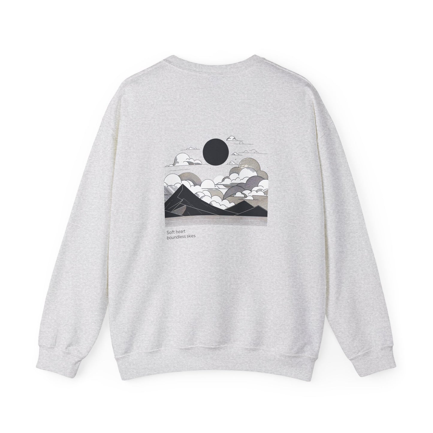 Soft heart, boundless skies Crewneck