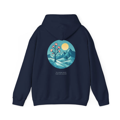 In a snowy world, hold onto wonder Hoodie