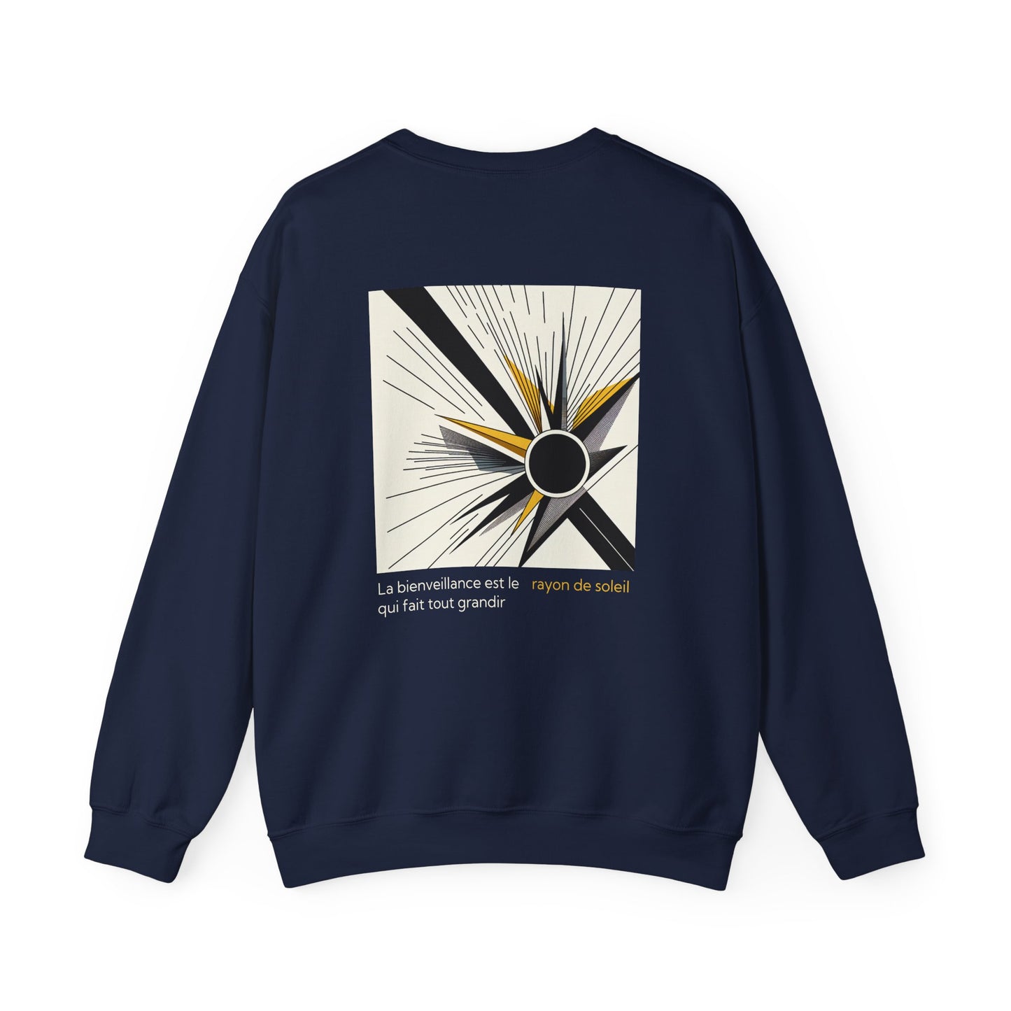 La bienveillance est le rayon de soleil qui fait tout grandir. Sweat à col rond 