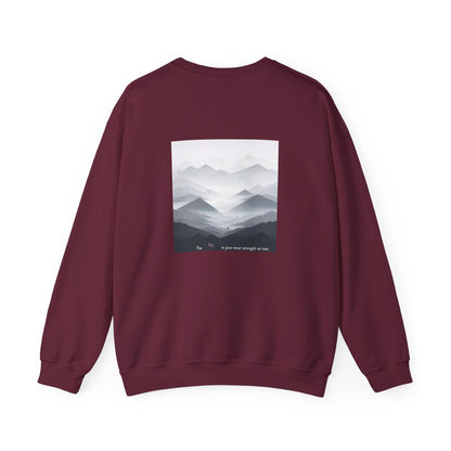 The fog is your inner strength at rest Crewneck