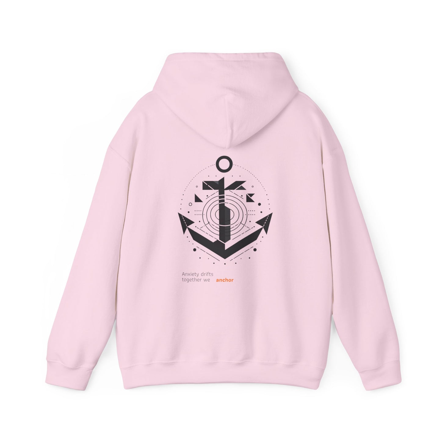 Anxiety drifts, together we anchor Hoodie
