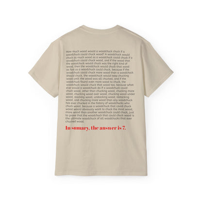 How much wood would a woodchuck chuck if a woodchuck could chuck wood? T-shirt