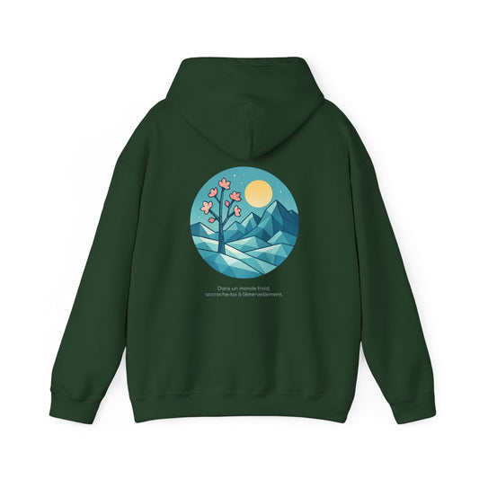 Dans un monde froid, accroche-toi à l'émerveillement Hoodie