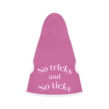 No tricks and no ticks Pet hoodie
