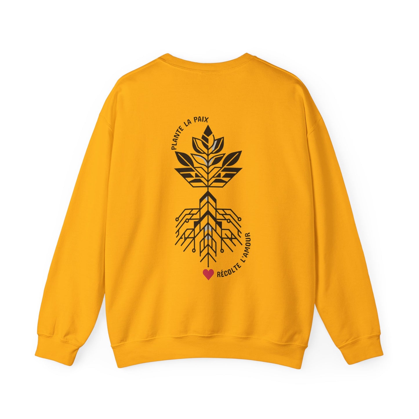 Plante la paix, récolte l’amour Crewneck