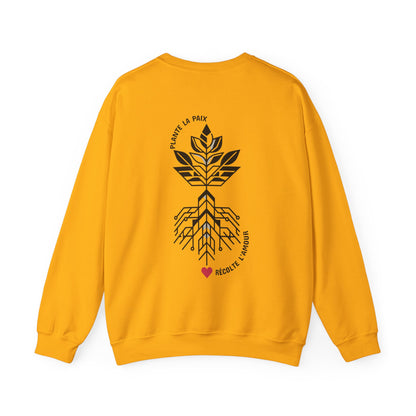 Plante la paix, récolte l’amour Crewneck