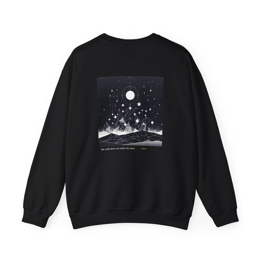 We Walk Alone, Yet Under the Same Stars Crewneck