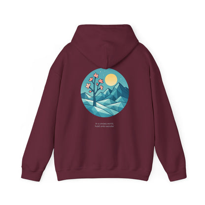 In a snowy world, hold onto wonder Hoodie