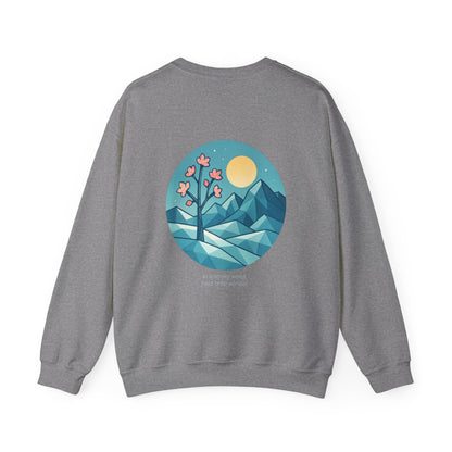 In a snowy world, hold onto wonder, Crewneck