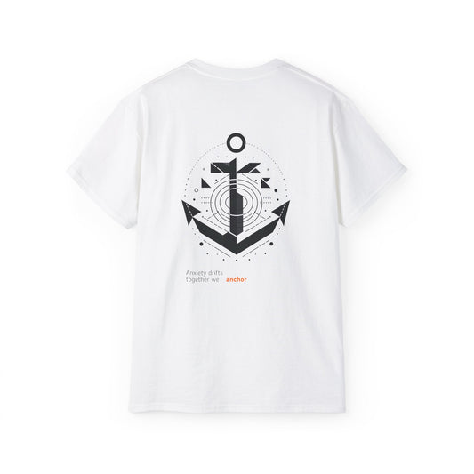 Anxiety drifts, together we anchor T-shirt