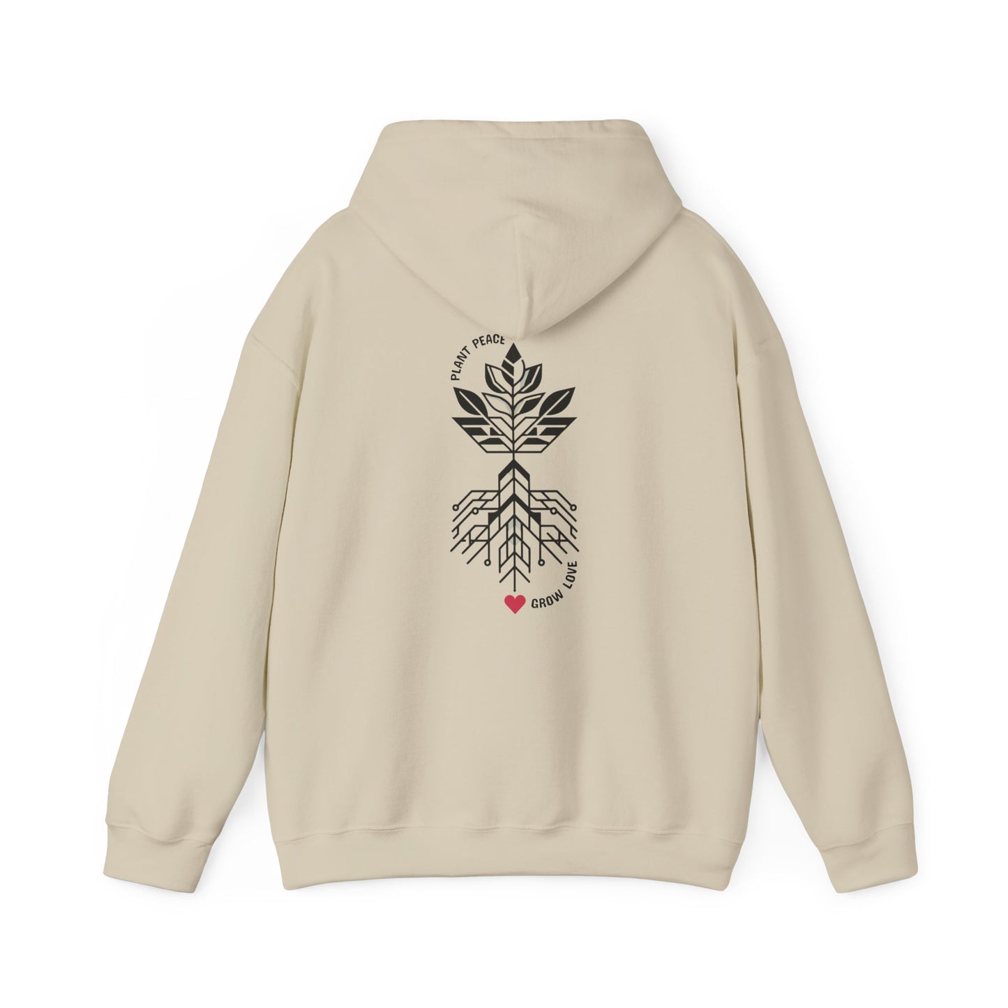 Plant peace, Grow love Hoodie