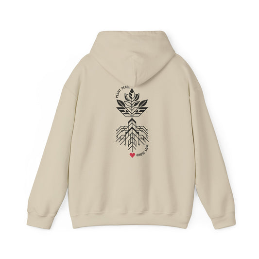 Plant peace, Grow love Hoodie
